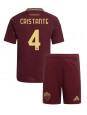 AS Roma Bryan Cristante #4 Hjemmedraktsett Barn 2024-25 Korte ermer (+ bukser)